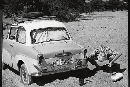 Wenn der Goggo mal feststeckte half Anheben und freibuddeln.