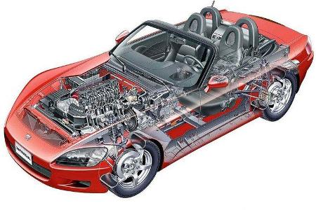 Das Zweiliter-Aggregat erreicht eine Spitzenleistung von 240 PS und dreht 9.000/min.