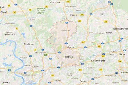 Karte Bottrop