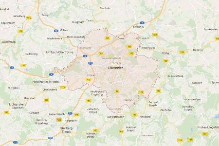 Karte Chemnitz