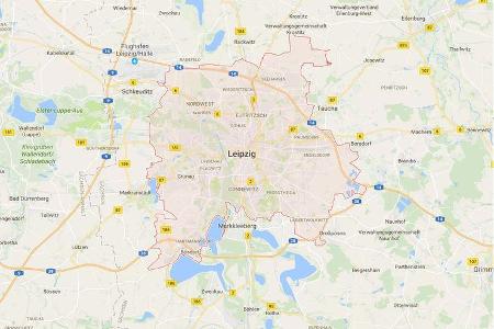Karte Leipzig