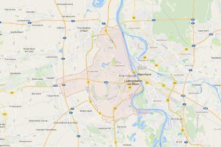 Karte Ludwigshafen a. R.