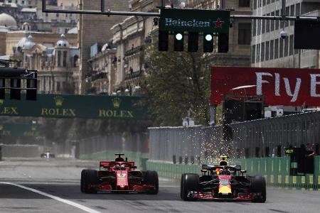 Max Verstappen - Sebastian Vettel - Formel 1 - GP Aserbaidschan - 27. April 2018