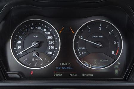 BMW 116d EDE, Rundinstrumente