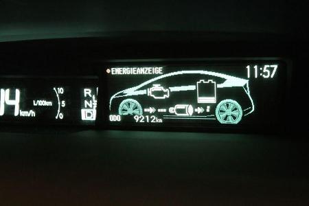 Toyota Prius Plugin, Energieanzeige