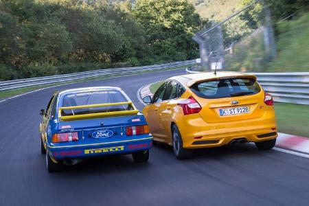 Ford Focus ST, Ford Sierra XR4 Ti, Heckansicht