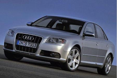 Der Audi S4 der Baureihe B7 war ab 2004 zu haben. Für Vortrieb sorgte ein 4,2-Liter-V8 mit 344 PS.