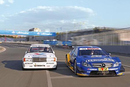 Mercedes 190 E 2.3-16, Mercedes AMG C-Coupé, Frontansicht