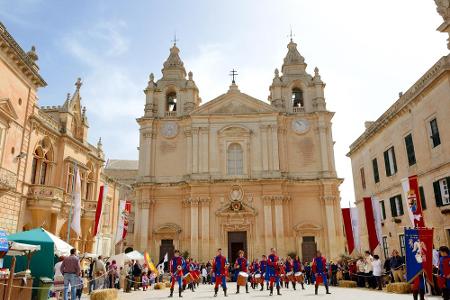 Mdina, die ehemalige Hauptstadt Maltas, war dank der schönen historischen Gebäude die Hauptstadt von 