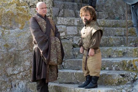 Tyrion Lennister (Peter Dinklage, re.) und Varys (Conleth Hill)