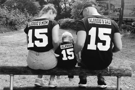 Sarah Lombardi mit Sohn Alessio (m.) und Ehemann Pietro