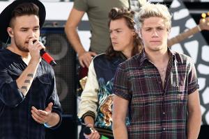Niall Horan (re.) neben seinem Bandkollegen Liam Payne (li.)