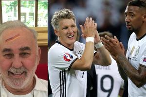 Star-Friseur Udo Walz (l.) zeigt mit diesem Foto auch auf seinem Facebook-Account, dass er Fußball-Fan ist - von Bastian Sch...