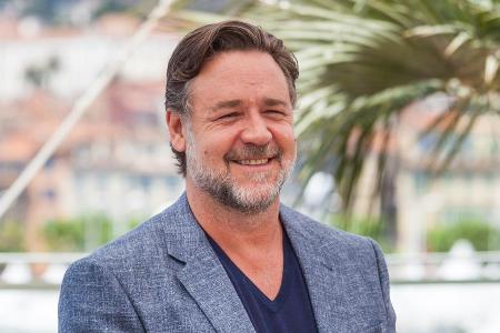 Dieses Foto zeigt Russell Crowe schon in Frankreich - allerdings beim Filmfest in Cannes vor gut vier Wochen