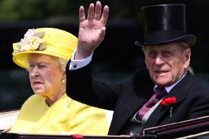 Prinz Philip mit seiner Ehefrau Queen Elisabeth II.
