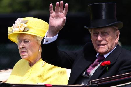 Prinz Philip mit seiner Ehefrau Queen Elisabeth II.