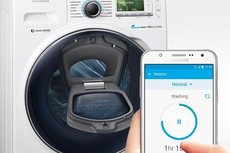 Nachladezeit stets im Blick: Die besten Zeitpunkte zum Hinzugeben von Weichspüler oder für das Nachlegen zusätzlicher Wäsche...