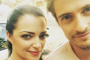 Anne Menden mit ihrem Serien-Bruder Jörn Schlönvoigt