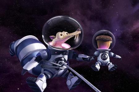 Scrat verfolgt die Nuss im Universum