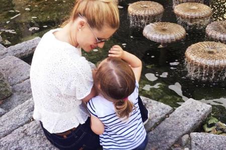 Michelle Hunziker mit ihrer zweitältesten Tochter Sole