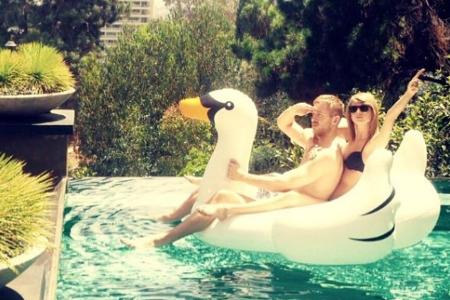 So innig werden Taylor Swift und Calvin Harris nun wohl nicht mehr zu sehen sein
