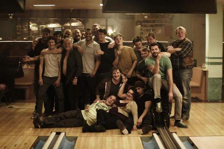 Gruppenfoto beim Bowlen