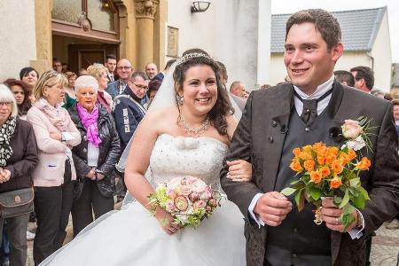Guy und Victoria bei ihrer Hochzeit in Luxemburg
