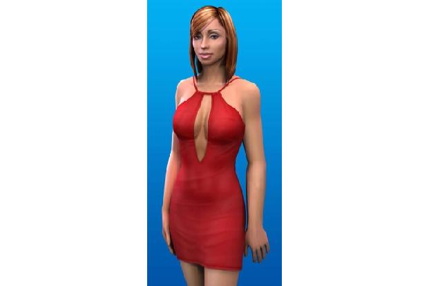 Unbekannte Schönheit aus dem Actionspiel 