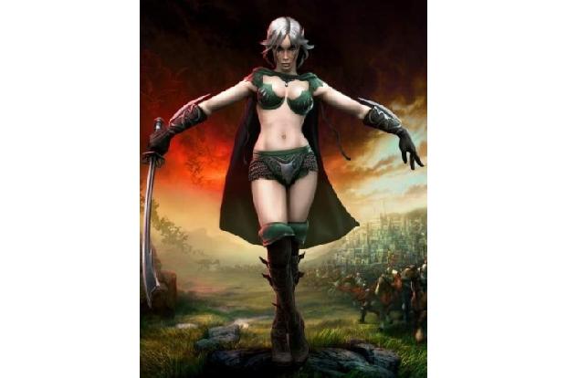 Unbekannte Schönheit aus dem Strategiespiel 