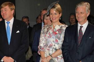 Eröffnung der Frankfurter Buchmesse (v.l) mit König Willem-Alexander der Niederlande sowie Königin Mathilde und König Philip...