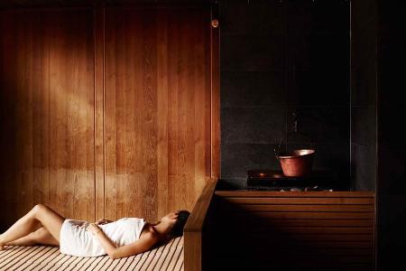Entspannung in der Sauna nach einem perfekten Skitag