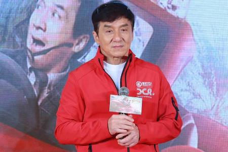 Jackie Chan auf einer Pressekonferenz zu 