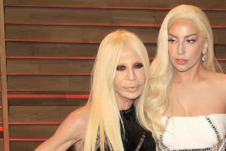 Donatella Versace und Lady Gaga auf der Oscar-Party der 