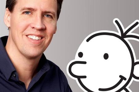 Greg Heffley mit seinem Schöpfer Jeff Kinney