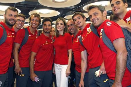 Königin Letizia bei der Verabschiedung des spanischen Olympia-Teams