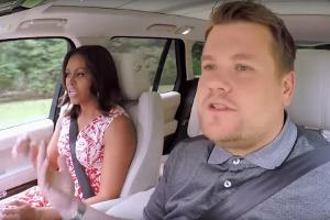 Michelle Obama und James Corden beim gemeinsamen Singen im Auto
