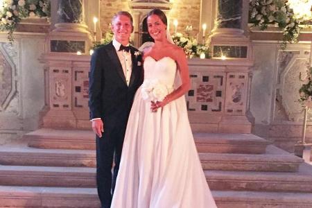 Bastian und Ana Schweinsteiger gaben sich in Venedig das Ja-Wort