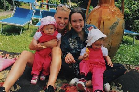 Michelle Hunziker mit ihren drei Töchtern Aurora, Sole und Celeste