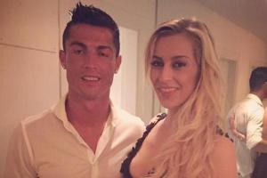 Verena Kerth und Fußball-Europameister Cristiano Ronaldo