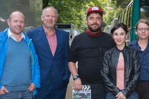 Das Team des neuen Kiel-"Tatort" (v.l.n.r.): Johannes Pollmann (ausführender Produzent), Axel Milberg, David Wnendt (Regie),...