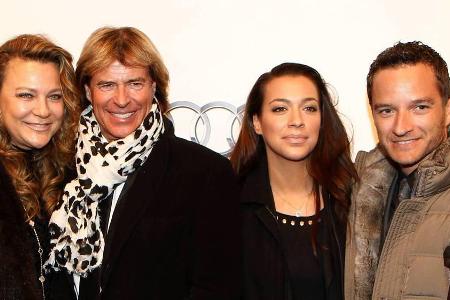 Happy family: Hansi und Romana Hinterseer (li.) freuen sich dank Tochter Jessica über Familiennachwuchs