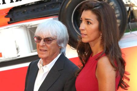 Bernie Ecclestone mit seiner dritten Frau Fabiana Flosi