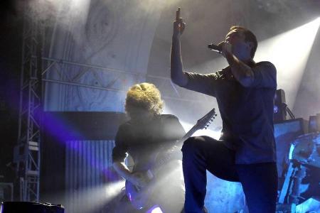 Heaven Shall Burn bei einem Konzert in Leipzig