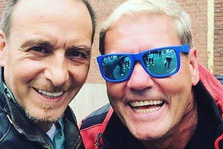 Erdogan Atalay und Bohlen-Double Henry Matz am Set von 