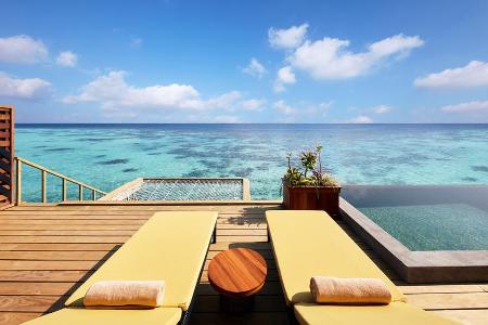 Havodda Malediven: Blick aufs Meer vom Privatpool