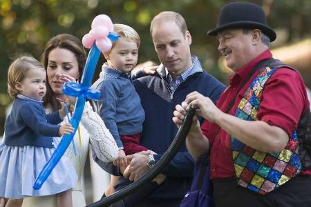 Vom Ballonkünstler waren Prinz George und seine Schwester Charlotte besonders angetan