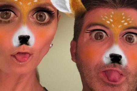 Heidi Klum und Simon Cowell posieren auf Instagram im Wild-Look