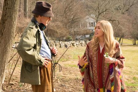 Woody Allen und Miley Cyrus bei den Dreharbeiten zu 