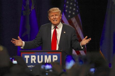 Wollte in der Show von Jimmy Fallon Sympathiepunkte sammeln: Donald Trump