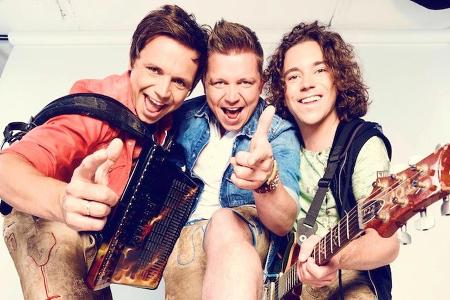 Die Dorfrocker: Markus, Tobias und Philipp Thomann (v.l.n.r.)
